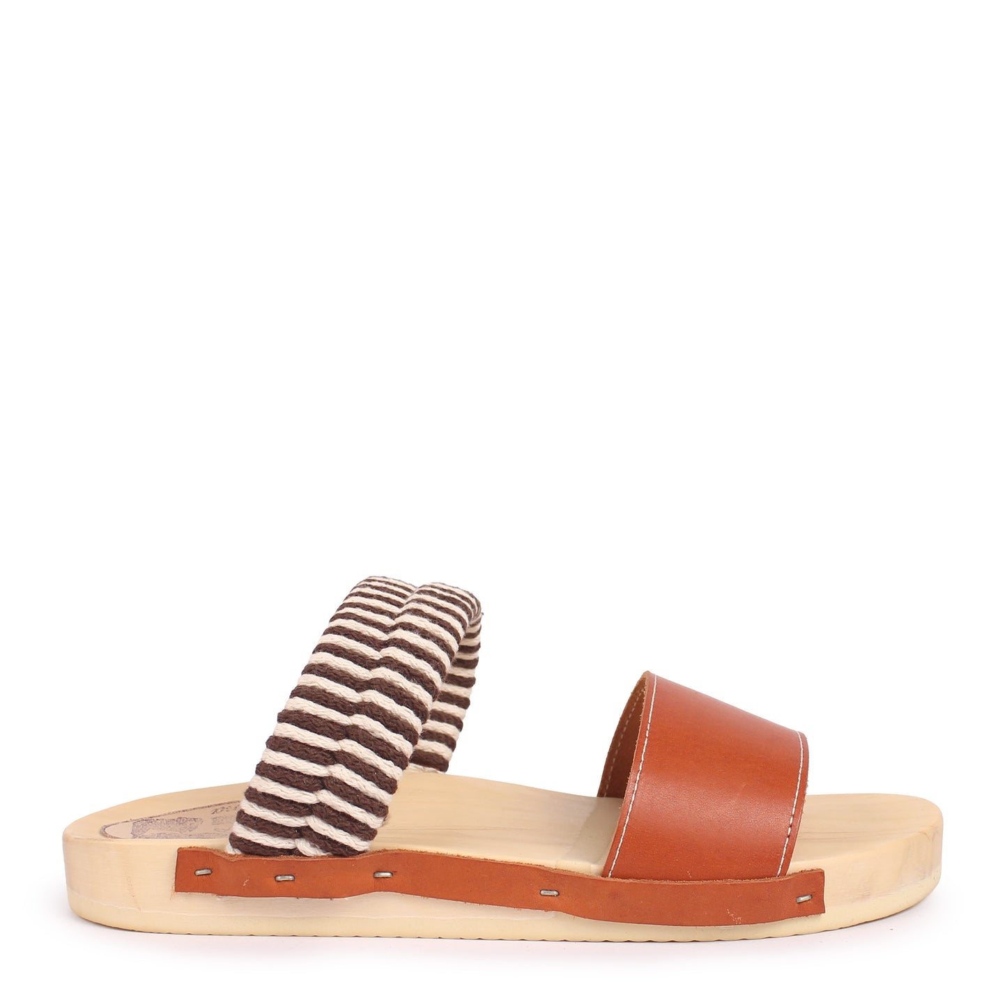 BOBO 2 + Leather Cotton Clog Flats + Fieno Natural