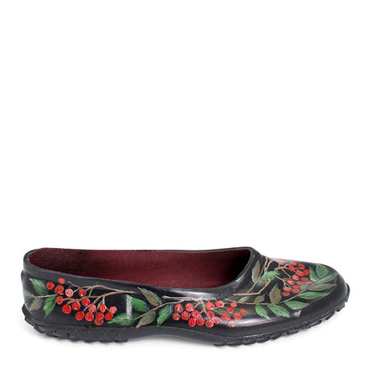 BALLERINA Rowanberry + Hand-painted Rain Shoes
