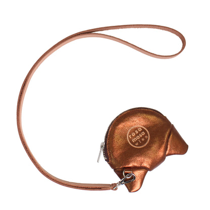 CROISSANT Leather Coincase Wallet + Brass
