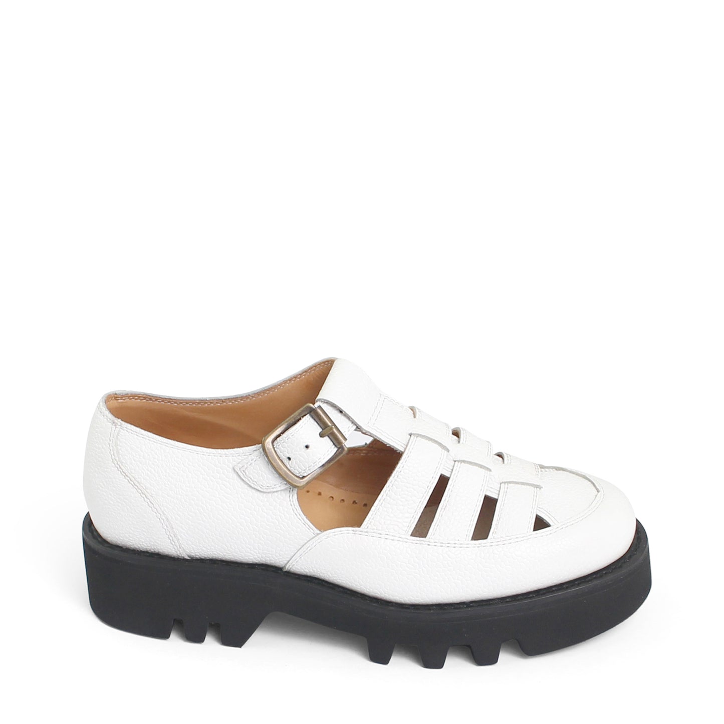 GABOR TWEETY + Welted Leather Sandals + Cloudy White