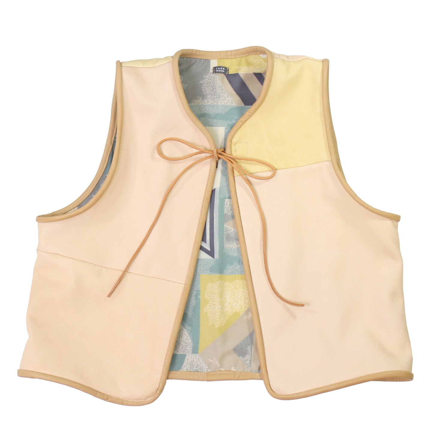 Gilet Vest ERIS Leather + Reversible Leather Vest + Powder Deer