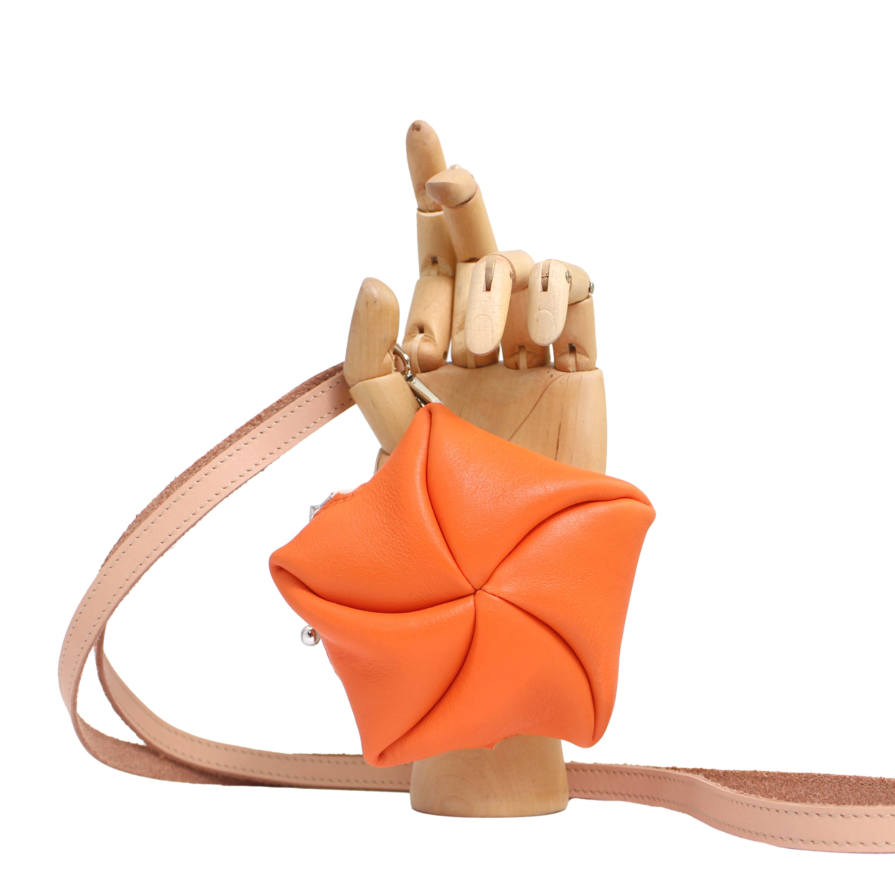 KAISERSEMMEL Leather Coincase Wallet  + Deep Orange