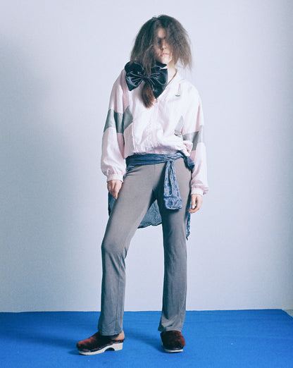 PANTO FULLY + Shearling Clog Shoes + Dark Red
