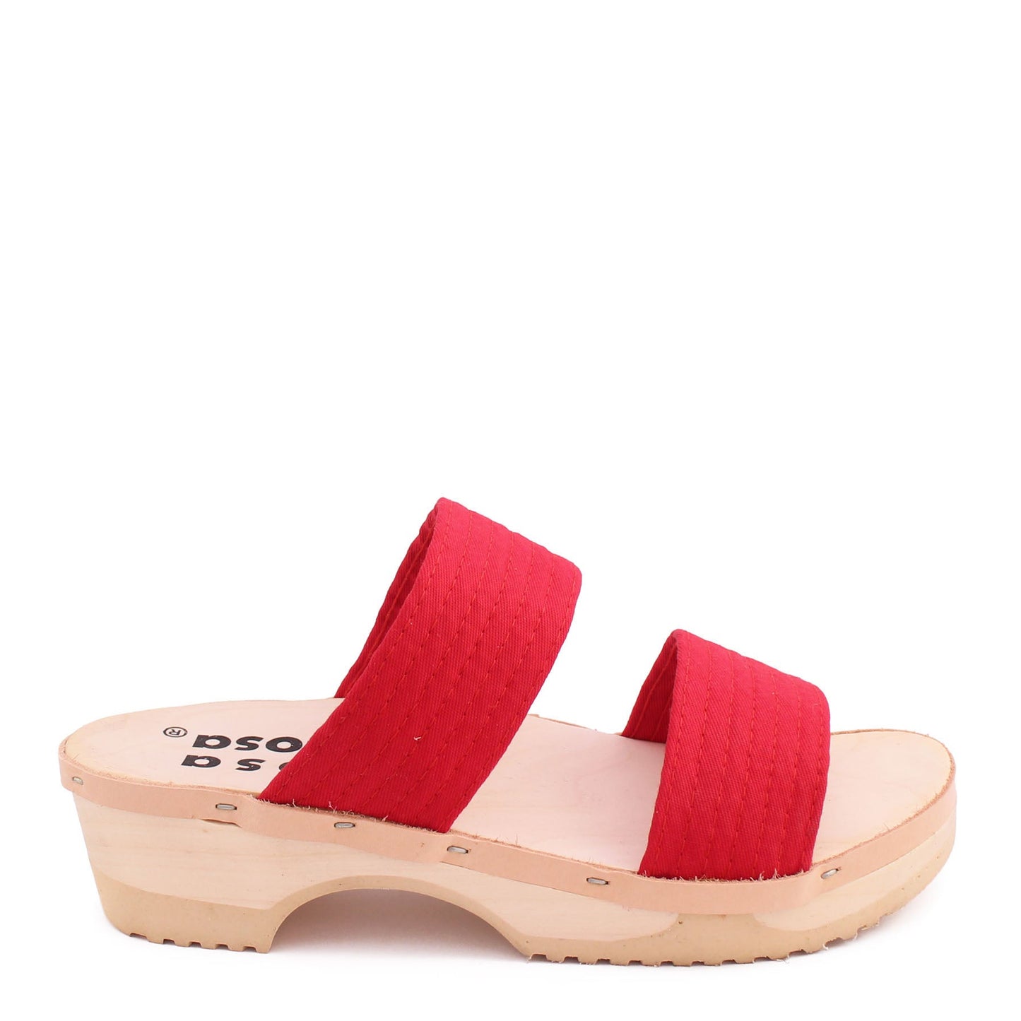 DONAU JUDO + Cotton Clog Sandals + Red