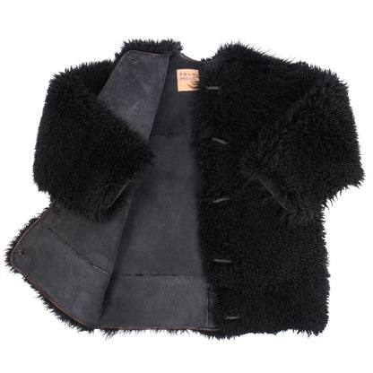 Long Jacket COMET L + Reversible Shearling Jacket + Black L