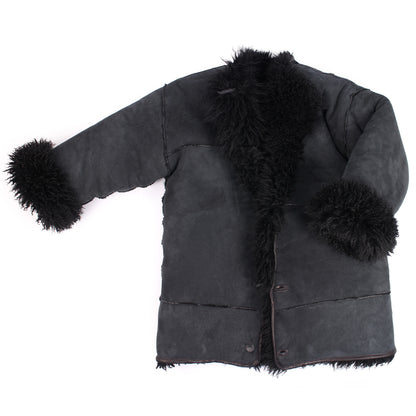 Long Jacket COMET L + Reversible Shearling Jacket + Black L