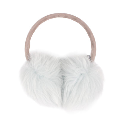 EAR WARMERS L + Shearling leather earmuffs + Sky Blue