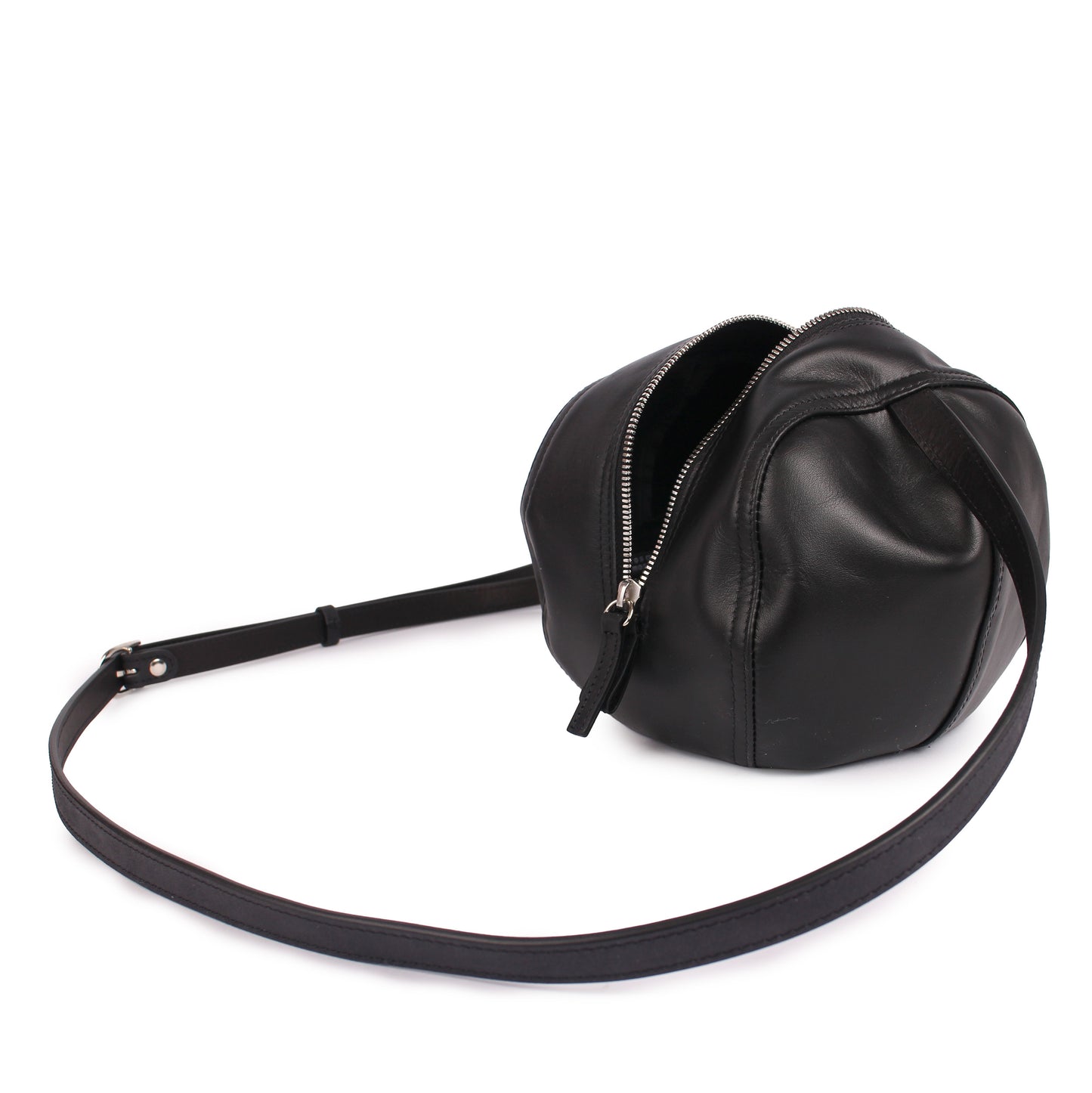 HELMET BAG SMALL + Leather Cross Mini Bag + All Black