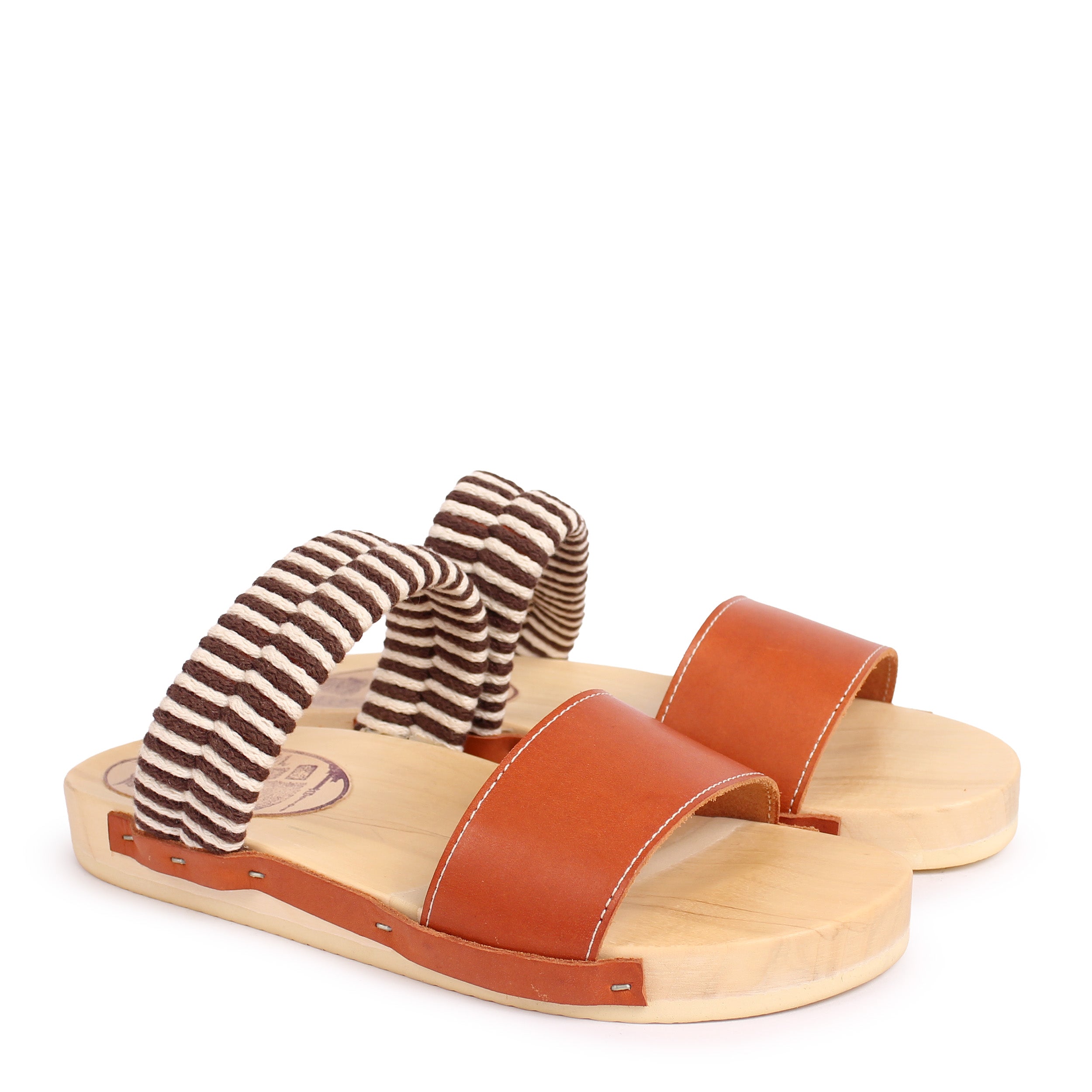 BOBO 2 + Leather Cotton Clog Flats + Fieno Natural