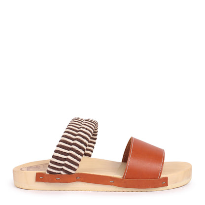 BOBO 2 + Leather Cotton Clog Flats + Fieno Natural