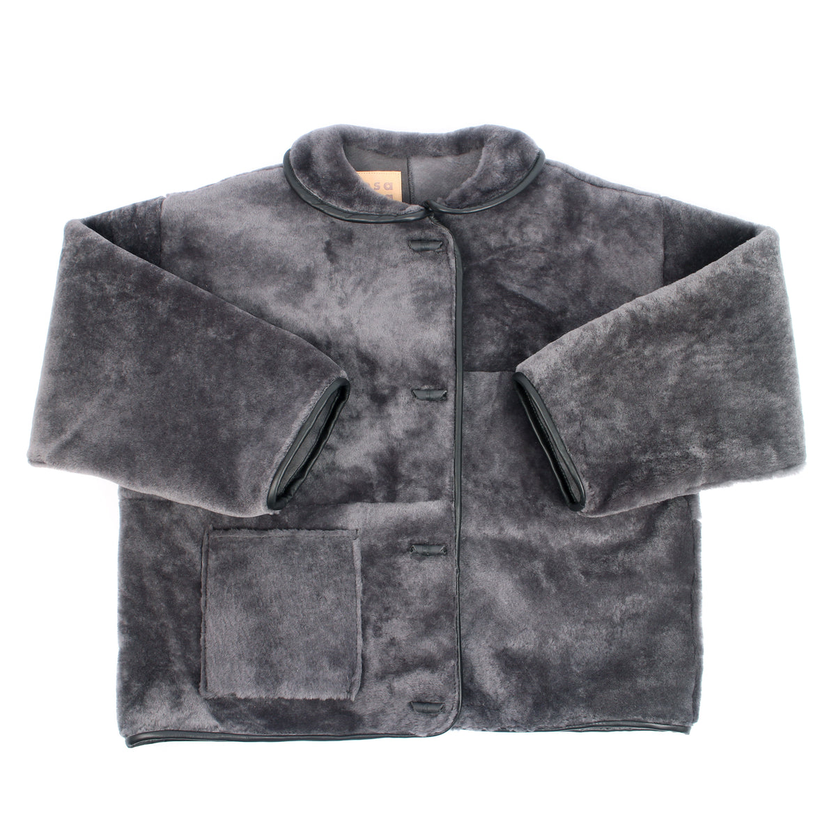 Jacket METEOR COLLAR + Reversible Shearling Jacket + Soft Gray