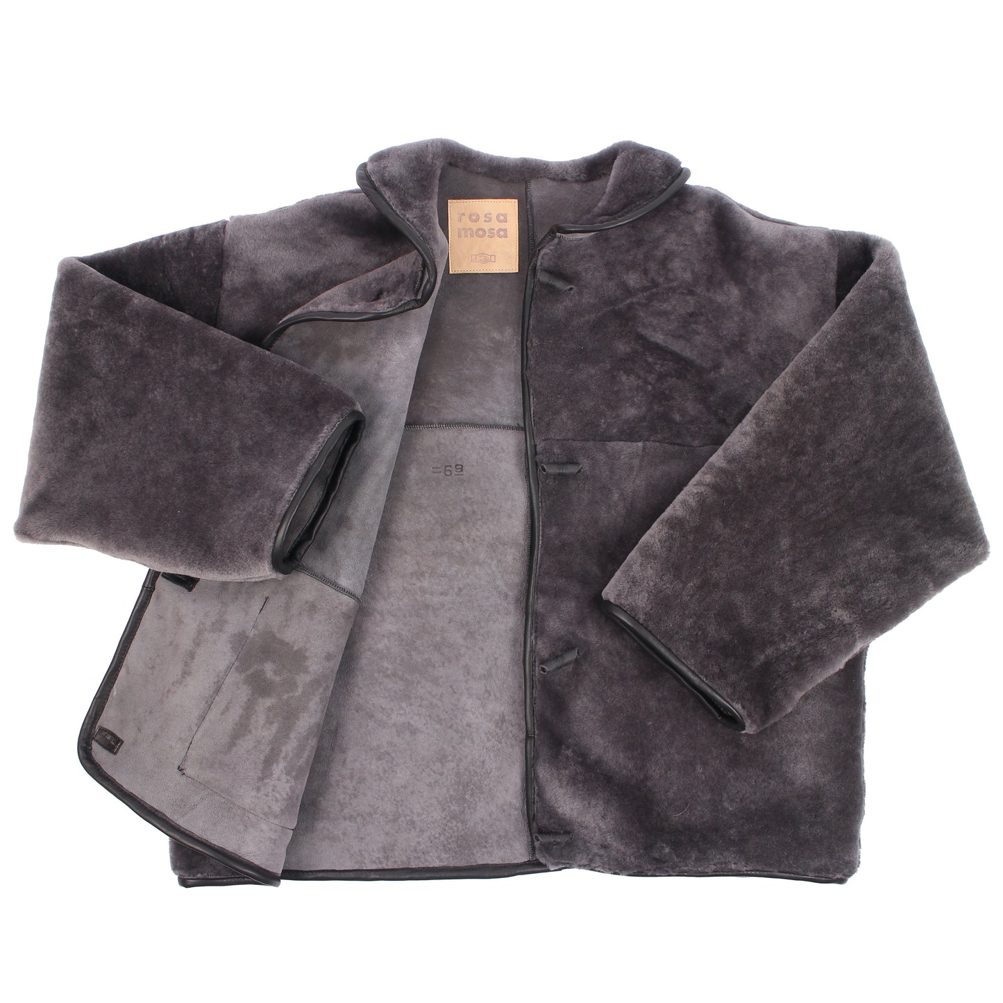 Jacket METEOR COLLAR + Reversible Shearling Jacket + Soft Gray