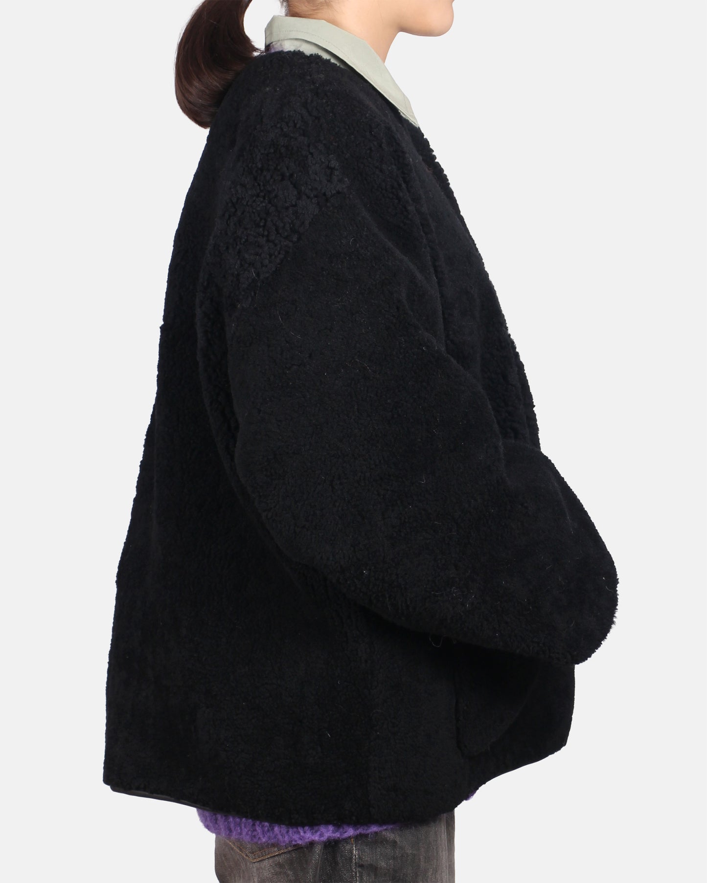 Jacket METEOR + Reversible Shearling Jacket + Black