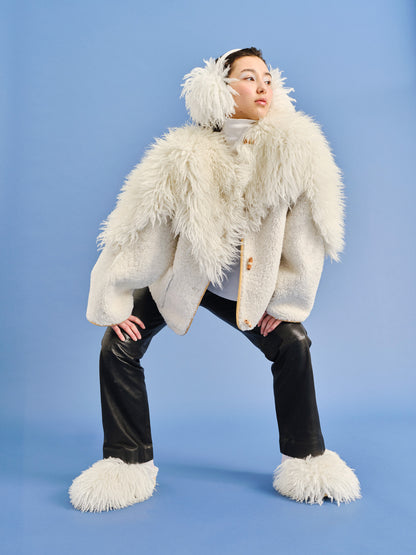 Jacket VENUS + Reversible Shearling Jacket + Off White