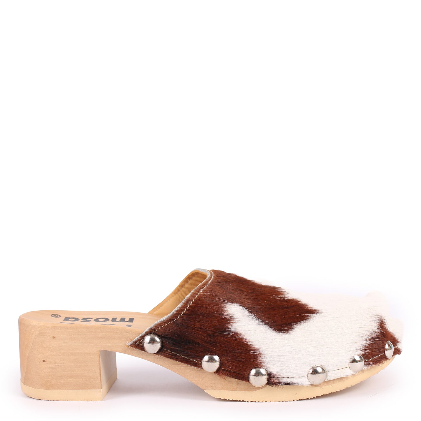 ROCCO GEO STUD MUCCA + Leather Clog Shoes + Multi