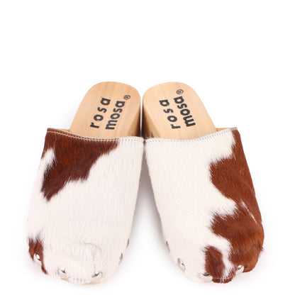 ROCCO GEO STUD MUCCA + Leather Clog Shoes + Multi