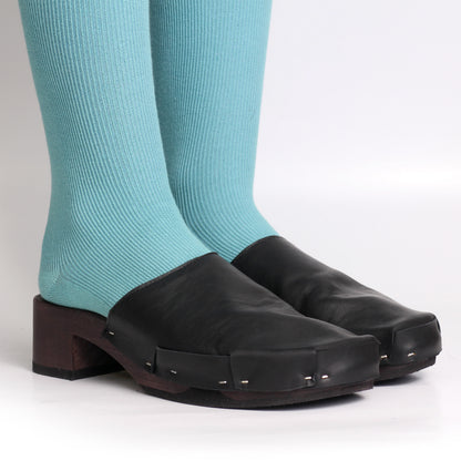 ROCCO NOMAD SIMPLE + Leather Clog + All Black