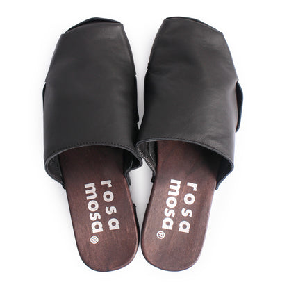 ROCCO NOMAD SIMPLE + Leather Clog + All Black