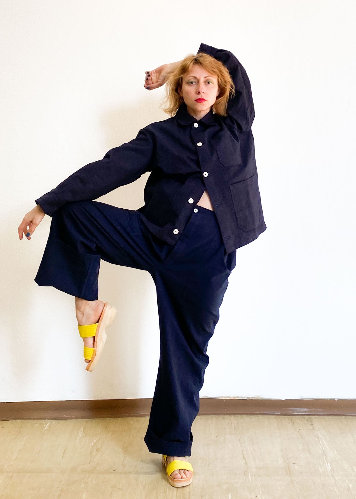 DONAU JUDO + Cotton Clog Sandals + Lemon