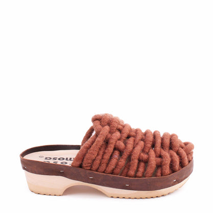 ROSA MOSA NET PANTO WOOL CLOG TEDDY