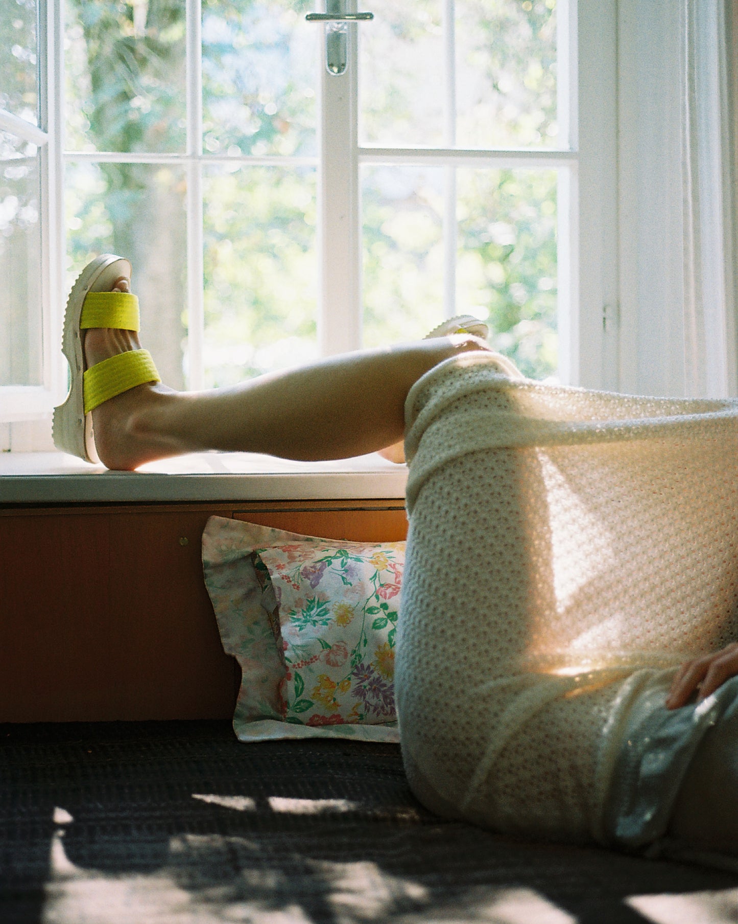 DONAU JUDO + Cotton Clog Sandals + Lemon